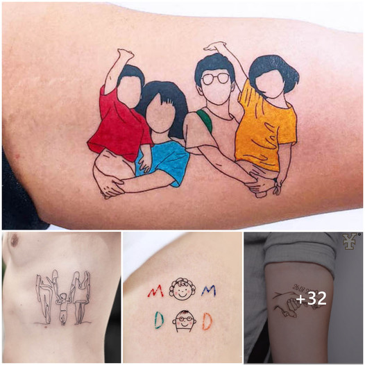 38 Beautiful Mom and Dad Tattoos that Capture Unforgettable Moments: An Artistic Testimony to Love