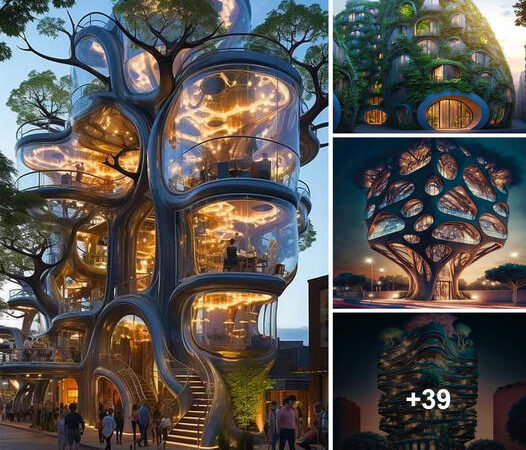 The Unconventional Greenhouse: A Unique Architectural Blend of Trees and Glass