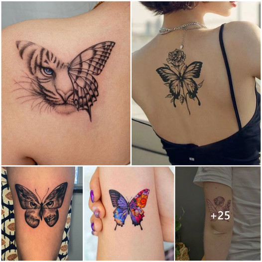 Twenty Beautiful Butterfly Tattoo Designs