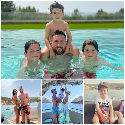 Messi’s family in every trip around the world