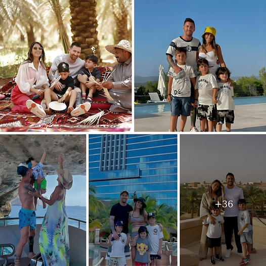 Not only companions on the field, Messi’s family is always together in every trip around the world