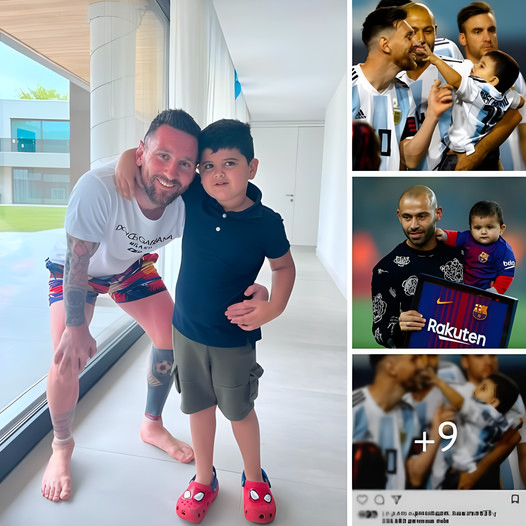 Javier Mascherano’s son sent Messi touching Messi after meeting him