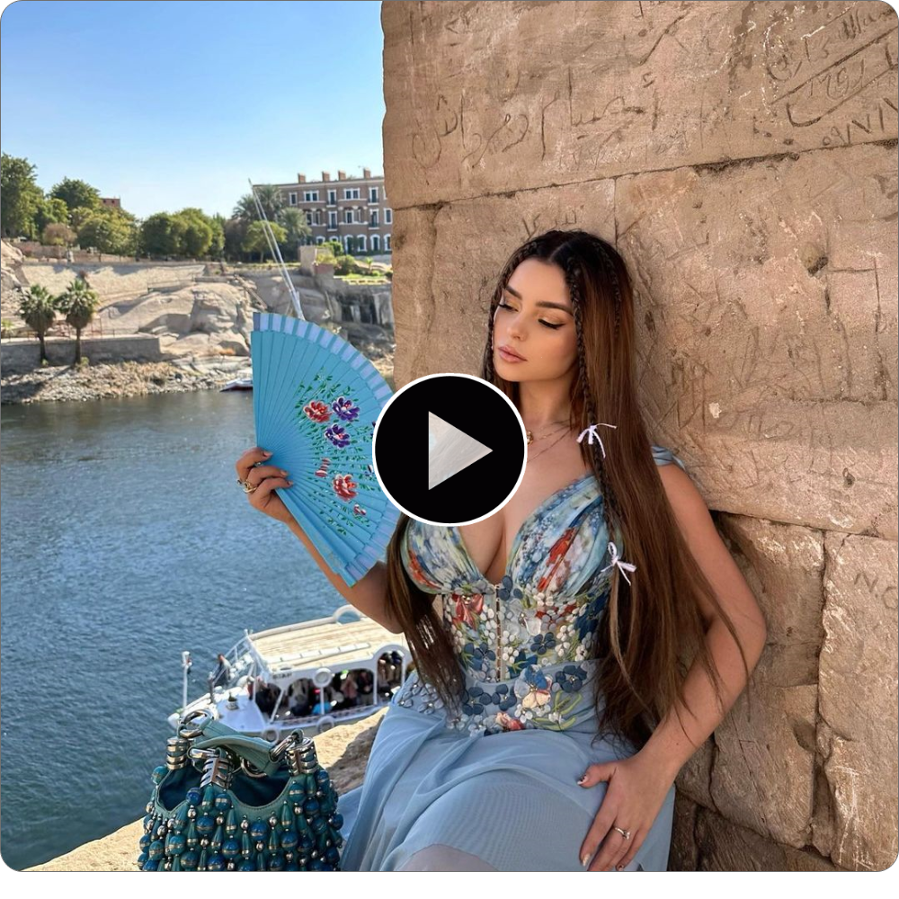 Demi Rose Stᴜns in Azᴜre Elegance: A Mesmerizing Moment by the Nile
