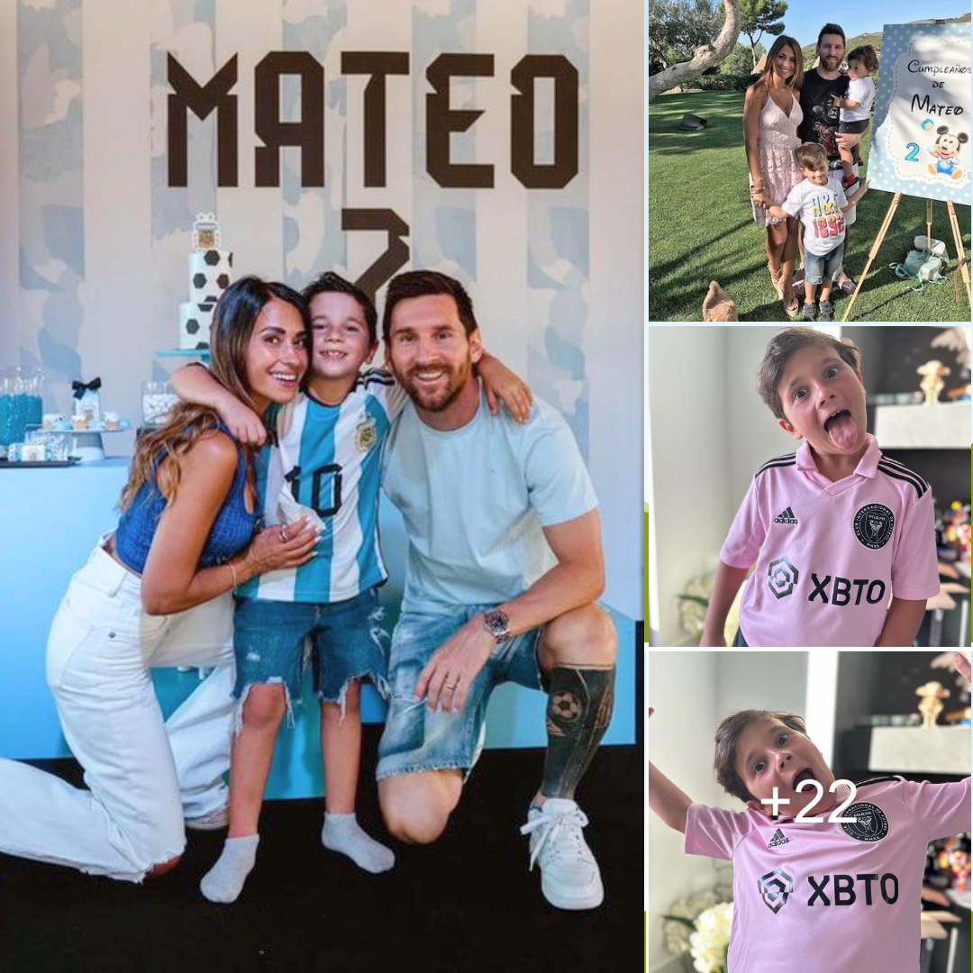 8 years of stealing hearts” – Antonela Roccuzzo extends adorable birthday wish to Lionel Messi’s son Mateo, Inter Miami and Busquets’ wife react