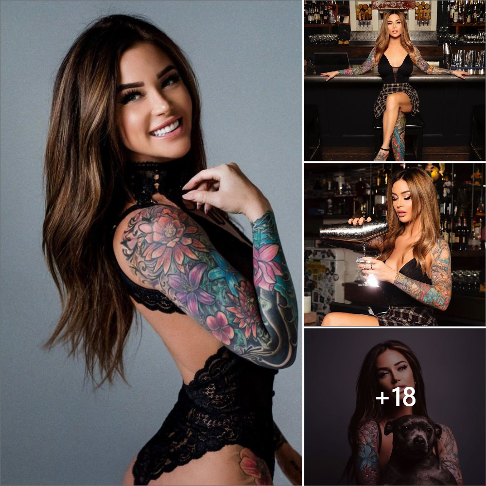 Jessica Wilde’s beauty is truly captivating, and her beautiful tattoos add an extra layer of charm to her unique style