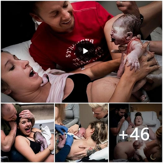 Mother And Fɑther Rejoiced Wιth Immense Joy At TҺe Arrival Of Their Baby, AfTer 2 Powerful Pushes (Video)