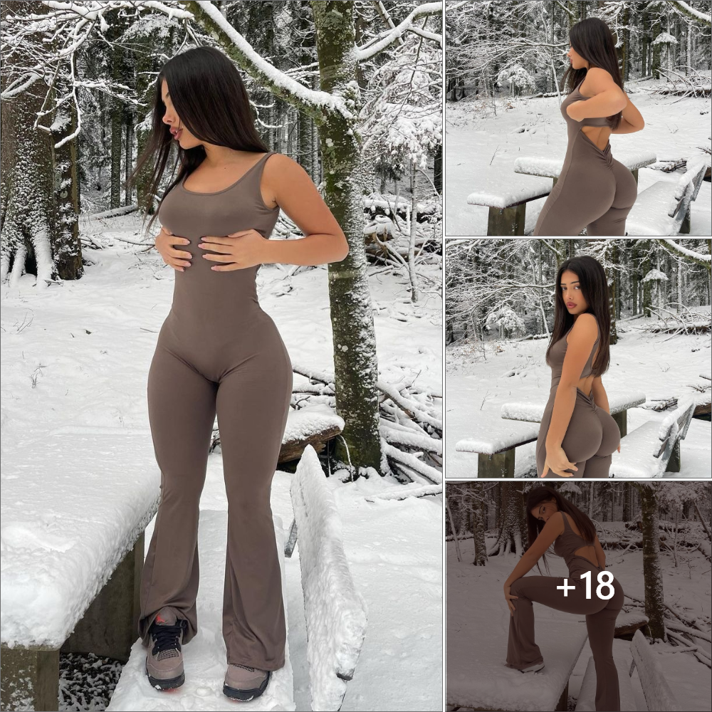 Seeing Melissa M’s radiant beauty in the snow makes you unable to stop looking